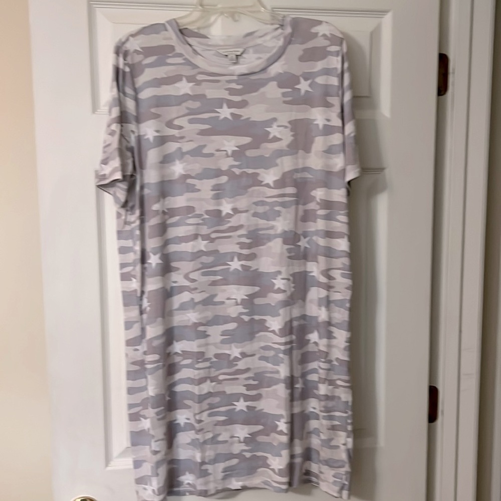 Lucky large grey camouflage dress